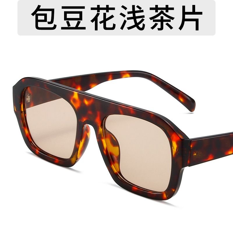 Personalized Marble Grey Square Plastic Sunglasses