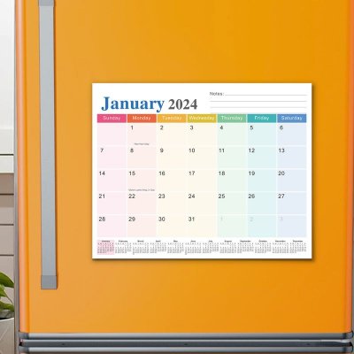 2025 English Calendar Magnetic Tearable Refrigerator Sticker Household Calendar Schedule