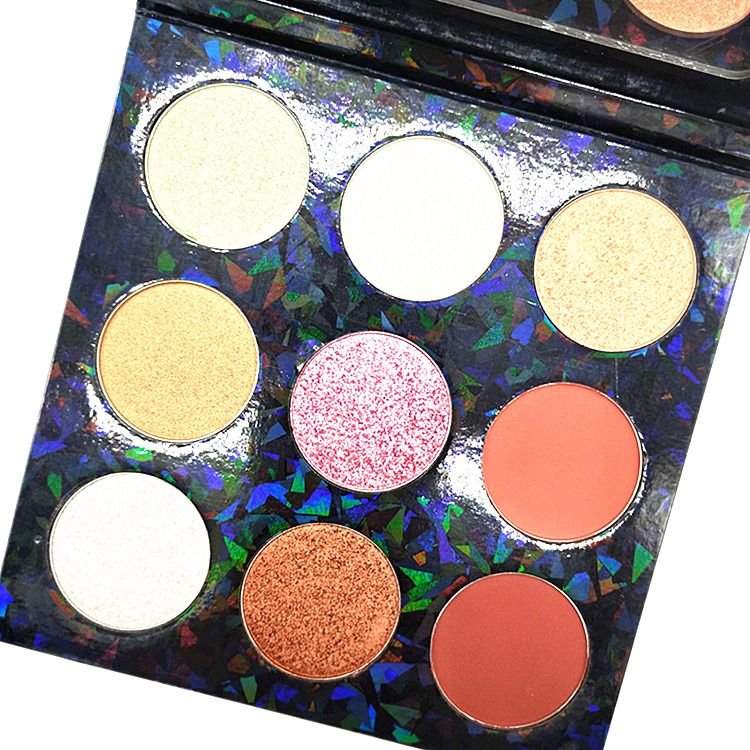 Non-Brand Symphony Mermaid Gloss Blush In Highlight Makeup Palette Customized