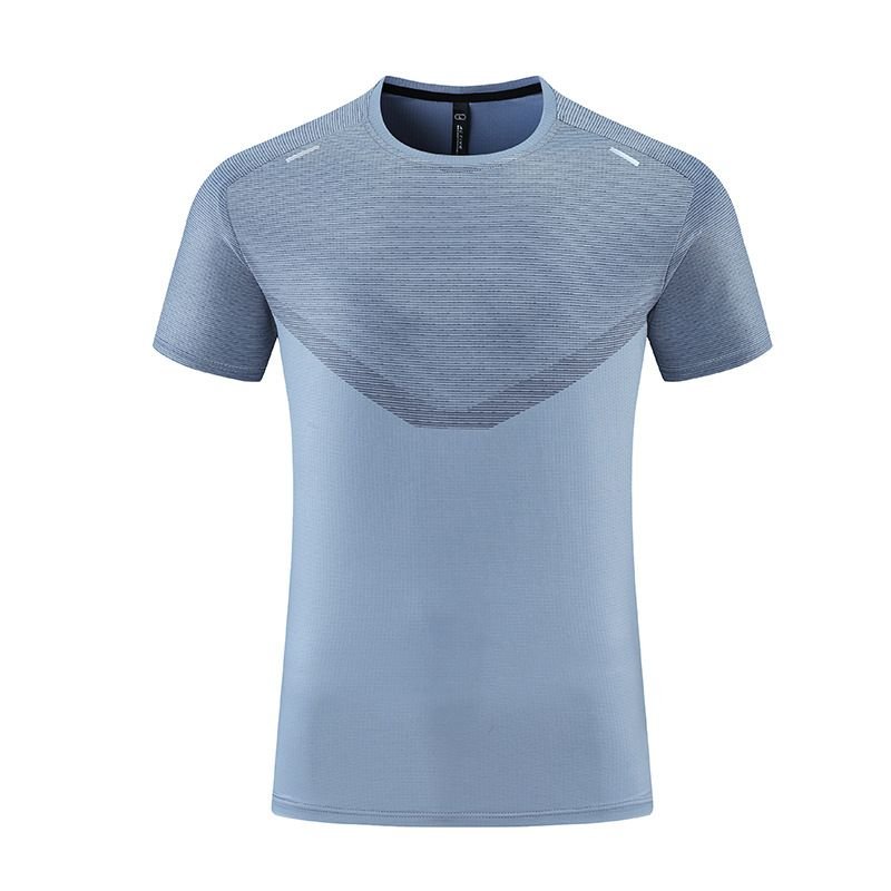 Men Casual Sports Basic Tight Quick Dry Short Sleeve Training T-Shirt