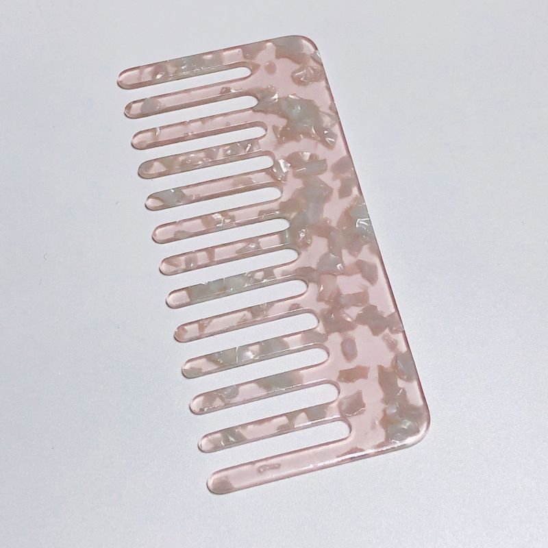 Women'S Simple Acetate Sheet Anti-Static Marble Pattern Leopard Hairdressing Comb