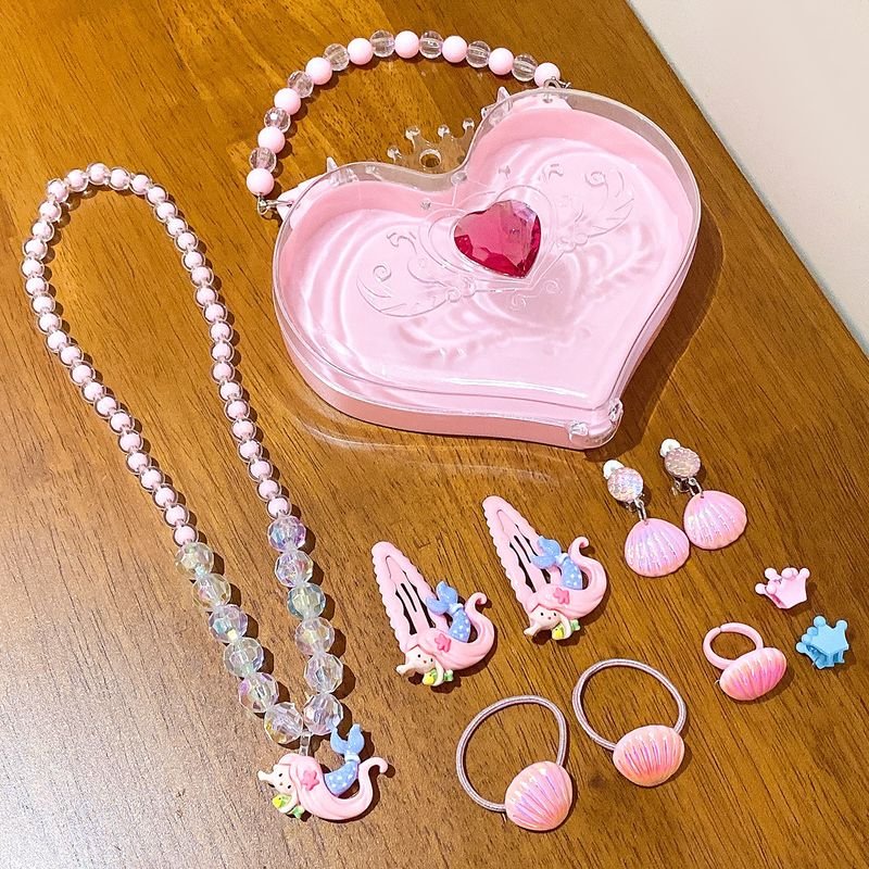 Kids Girls Cute Sweet Party Cartoon Jewelry Set