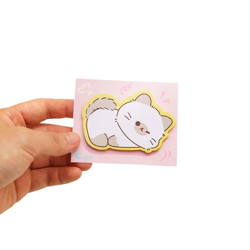 Cartoon Cute Piggy Kitten Notes Post-It Notes