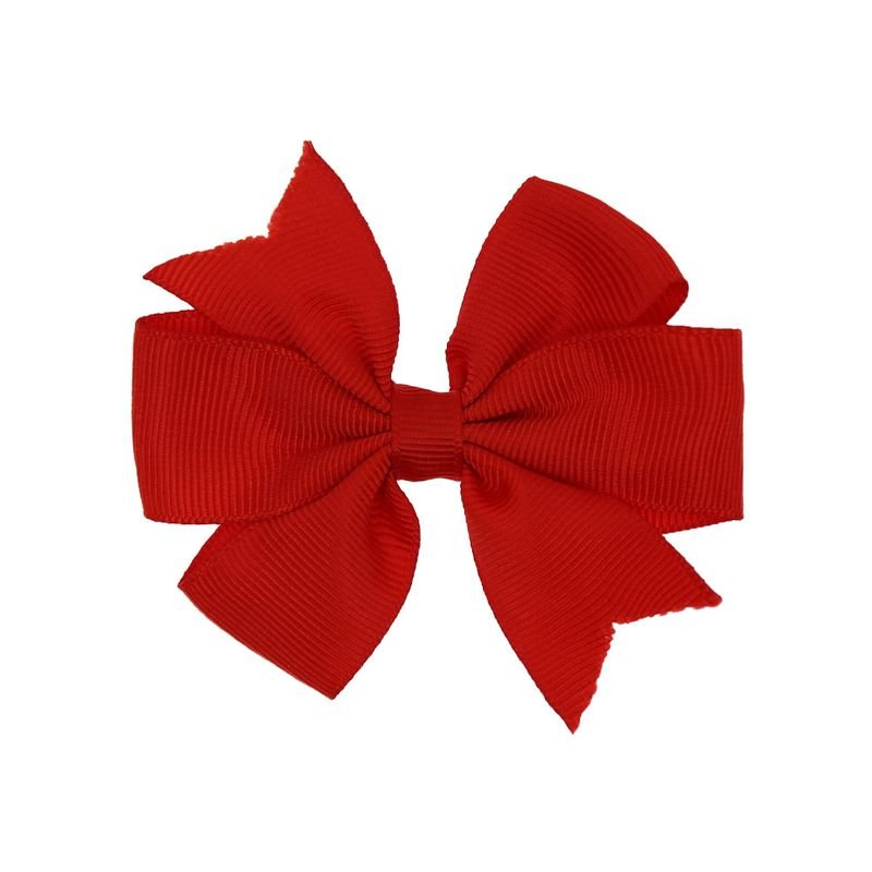 Kids Girls Cute Sweet Solid Color Bow Hair Clip