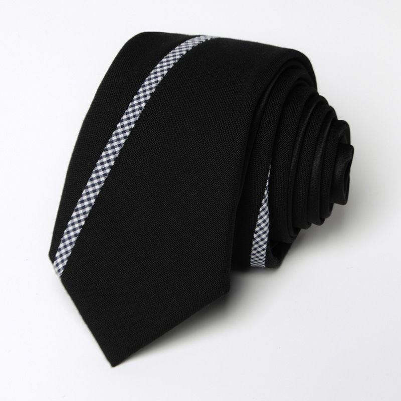 Men Fashion Monochrome Narrow Business Tie