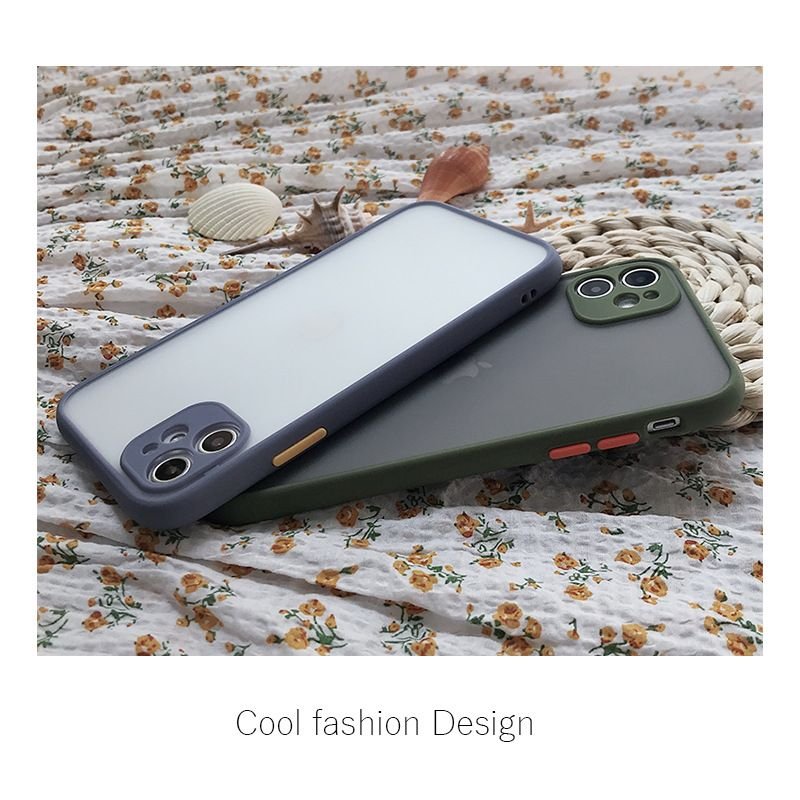 Custom PC+Gel Frosted Claer iPhone Case