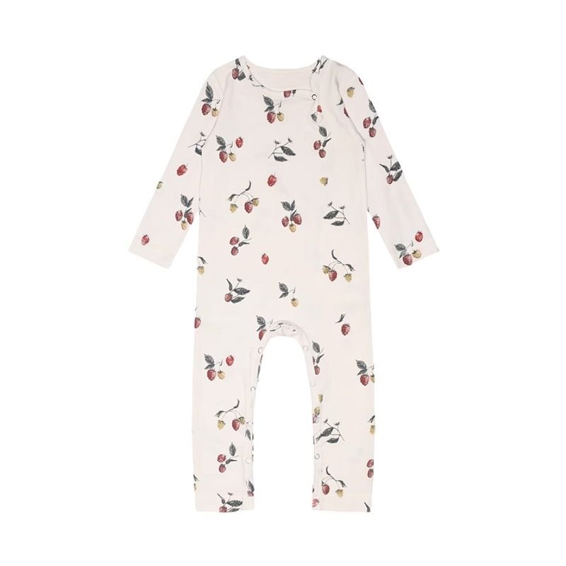 Kids Baby Boys Girls Casual Cute Tiny Flower Print Long Sleeve Romper