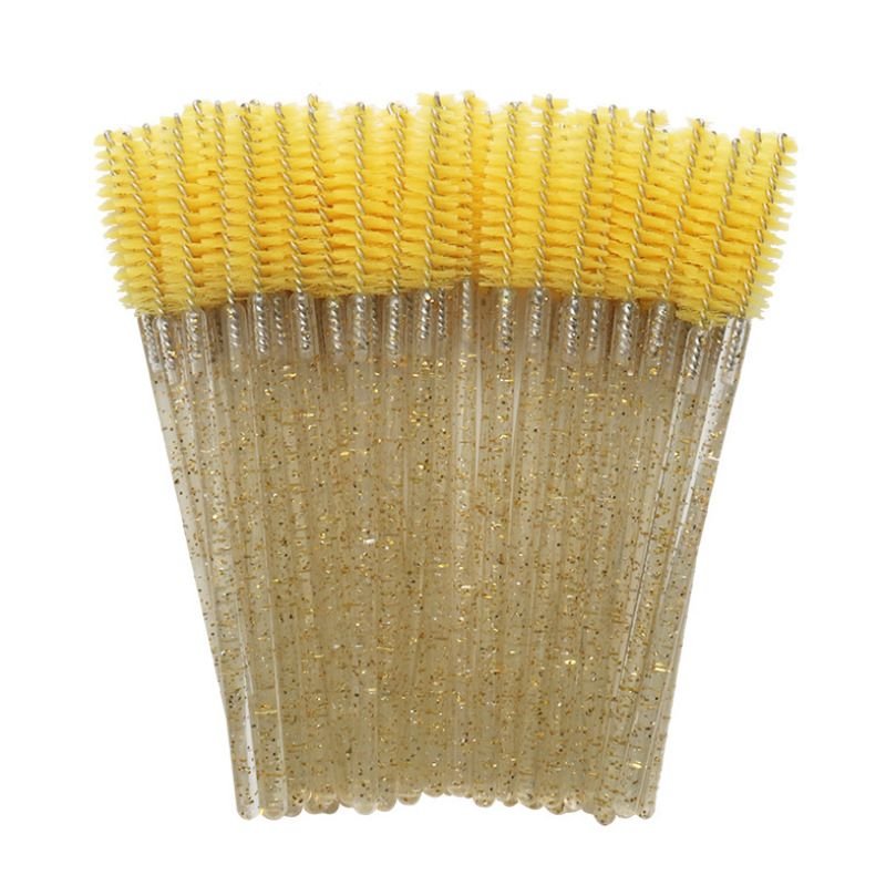 50Pcs Individual Disposable Mascara Applicator Comb Wand Lash Makeup Brushes Tools