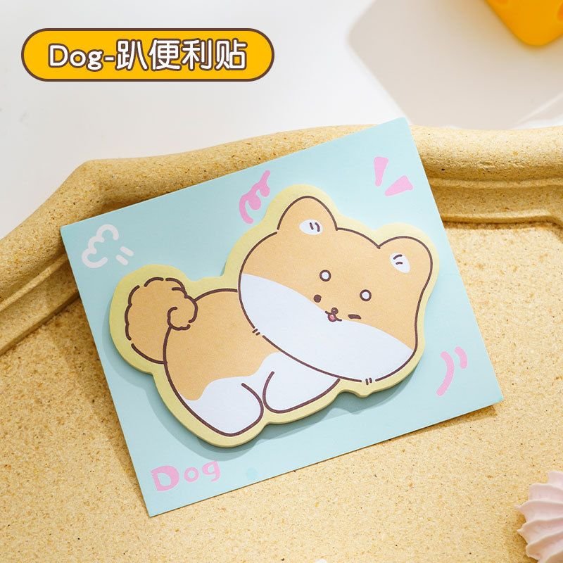 Cartoon Cute Piggy Kitten Notes Post-It Notes