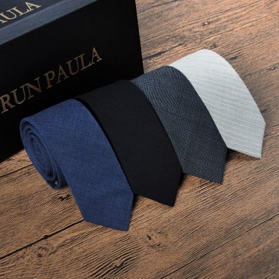 Men Fashion Monochrome Narrow Business Tie