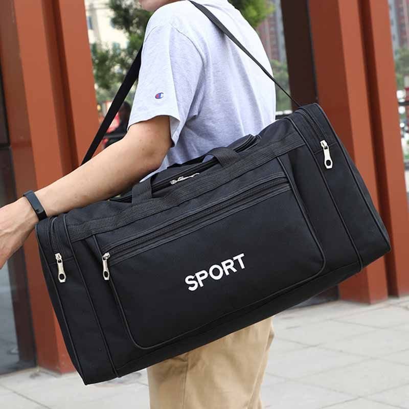 Men Leisure Sports Alphabet Print Oxford Duffle Bag