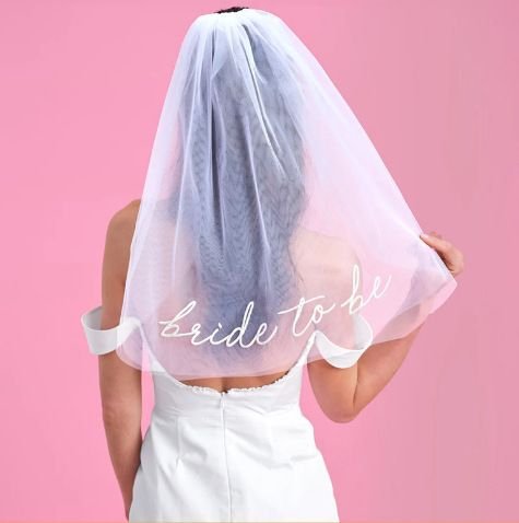 Bride To Be Veil Wedding Party Bridesmaid Veil Bachelorette Veil