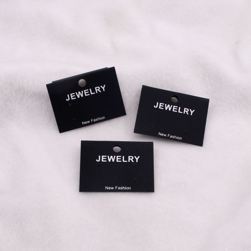 Black Earrings Display Hankging Hook Hole Diy Jewelry Accessories Packaging Paper Card