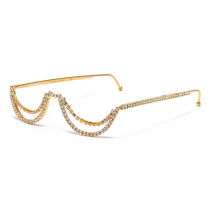 Fashion Women Rhinestone Glasses Frame