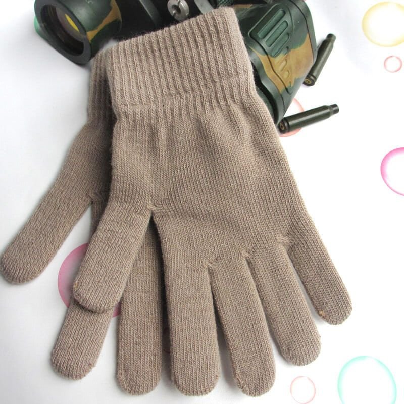 Autumn And Winter Neutral Fashion Cold Warm Knitted Wool Gloves