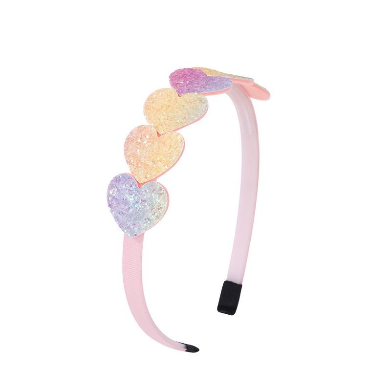 Kids Girls Cute Sweet Star Heart Sequins Hair Band