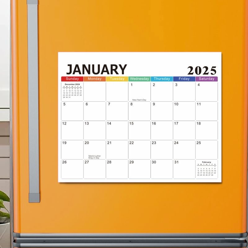 Refrigerator Magnet Calendar Daily Plan Clock-In Table