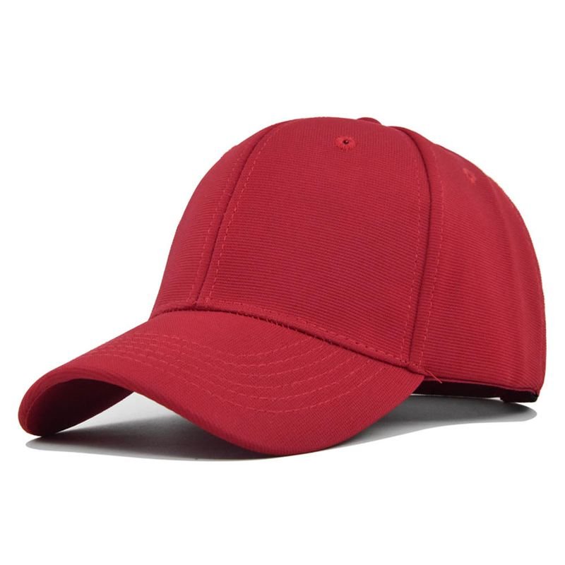 Unisex Solid Color Casual Custom Logo Baseball Cap