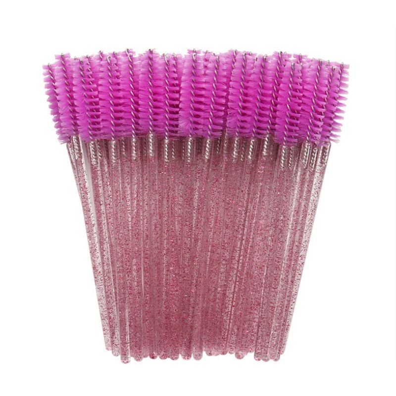 50Pcs Individual Disposable Mascara Applicator Comb Wand Lash Makeup Brushes Tools