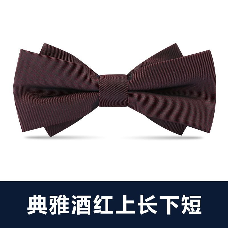 Men Simple British Style Business Dress Bow Tie