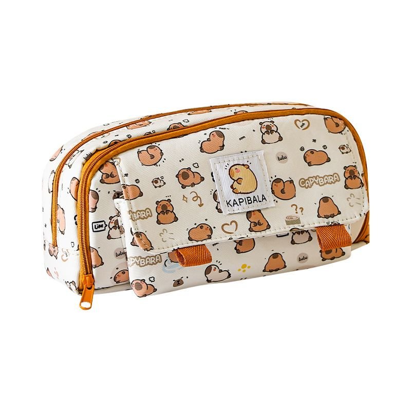 Simple Cartoon Cute Puppy Large Capacity Pencil Case Student Stationery