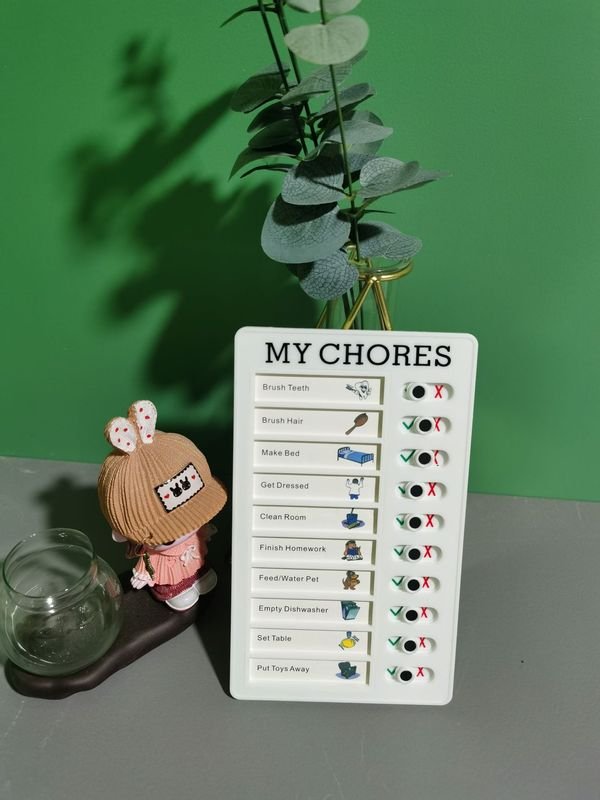 Self-Discipline Checker Children'S Elementary School Students Study Table Good Habit Development Plan This Summer Vacation Task Time Artifact Table