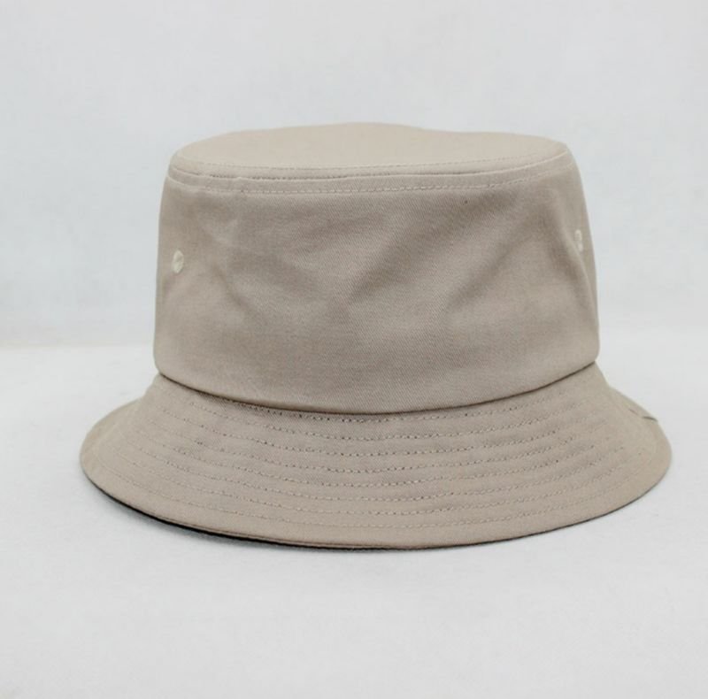 Cotton Custom Logo Embroidery Printing Diy Men Women Casual Solid Color Bucket Hat