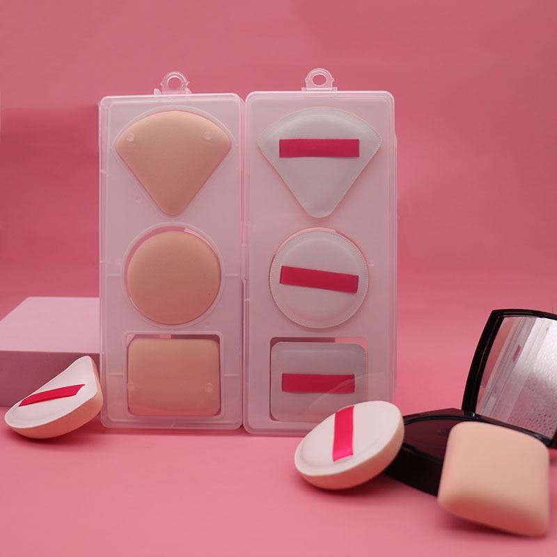 3Pcs/Set Geometric Shape Soft Puff Makeup Tool