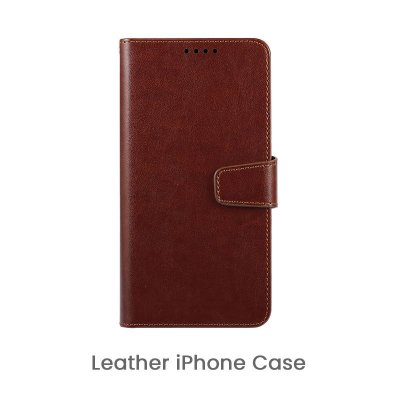 Custom Logo Leather iPhone Case