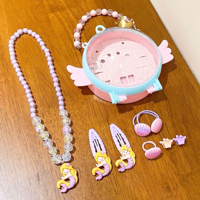 Kids Girls Cute Sweet Party Cartoon Jewelry Set