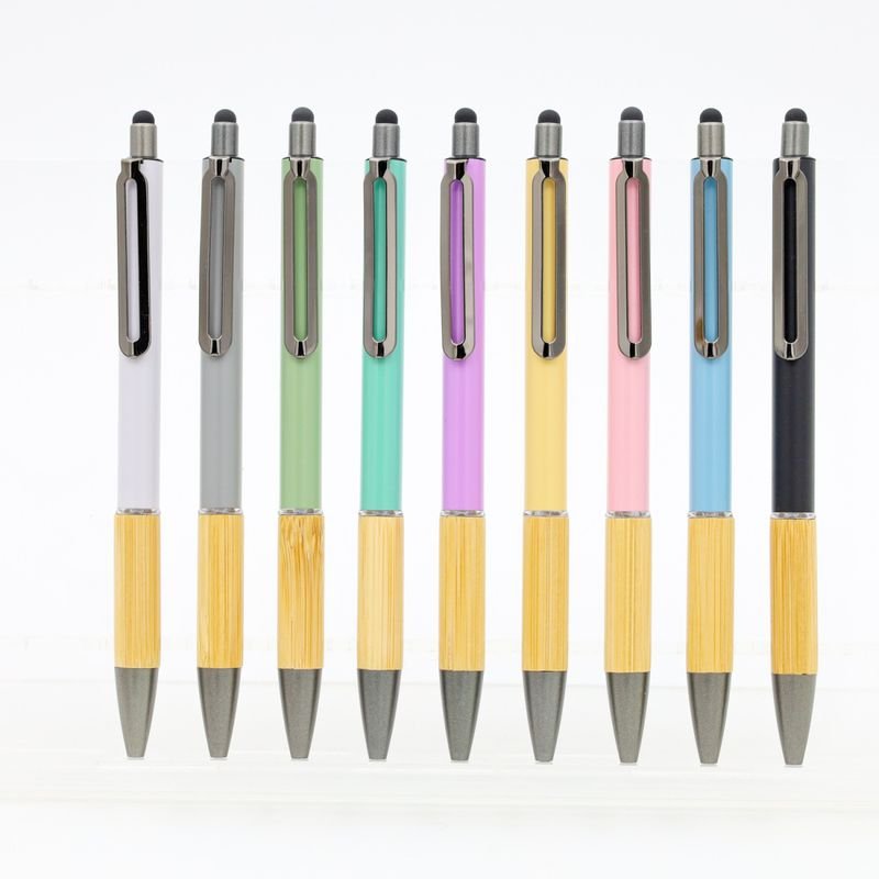 Simple Cork Pen Metal Splicing Ballpoint Pen