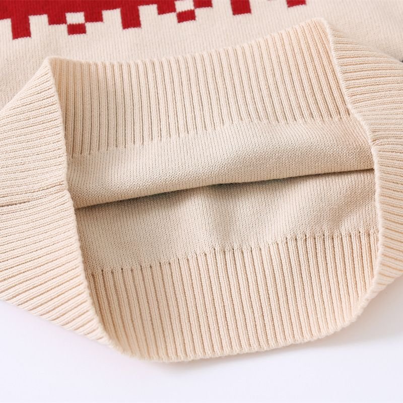 Kids Toddler Boys Fall Winter Casual Cute Color Matching Long Sleeve Knitwear Sweater