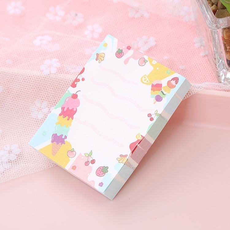 Cute Cartoon Bear Memo Pad Creative Tearable Message Notepad