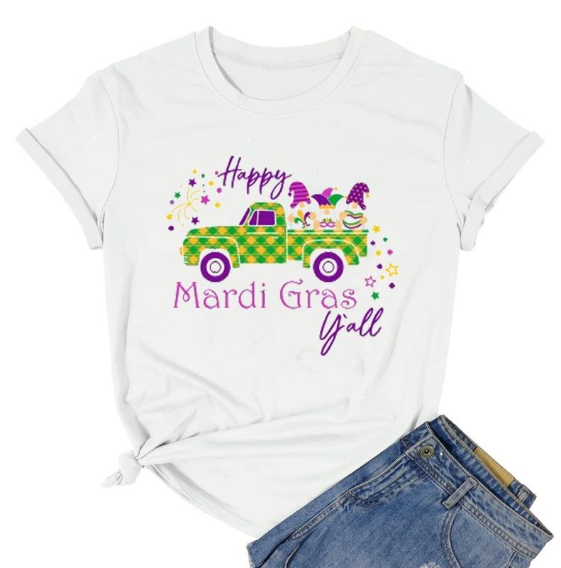 Mardi Gras Short Sleeve Festival T-Shirt