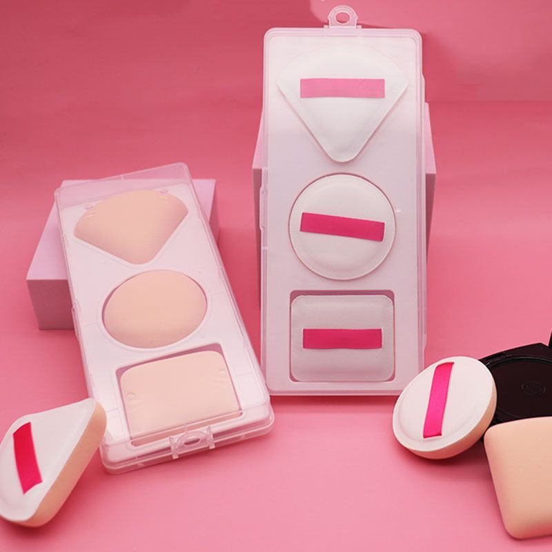 3Pcs/Set Geometric Shape Soft Puff Makeup Tool