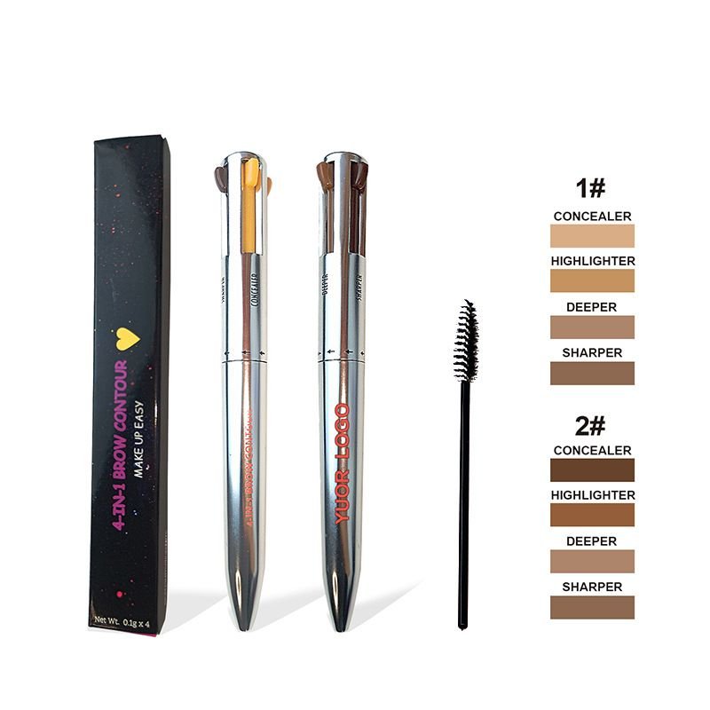 OEM Women Simple 4 In 1 Four Color Eyebrow Pencil