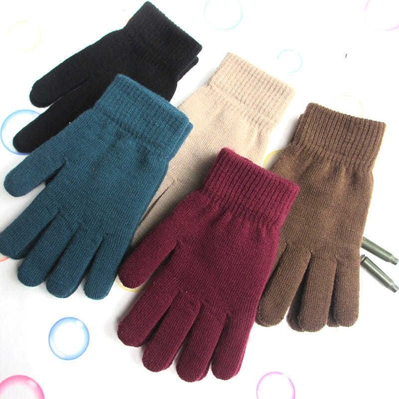 Autumn And Winter Neutral Fashion Cold Warm Knitted Wool Gloves