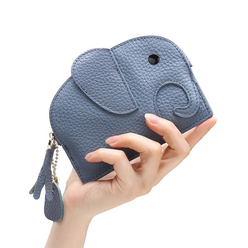 Elephant-shaped Cute Leather Coin Wallet