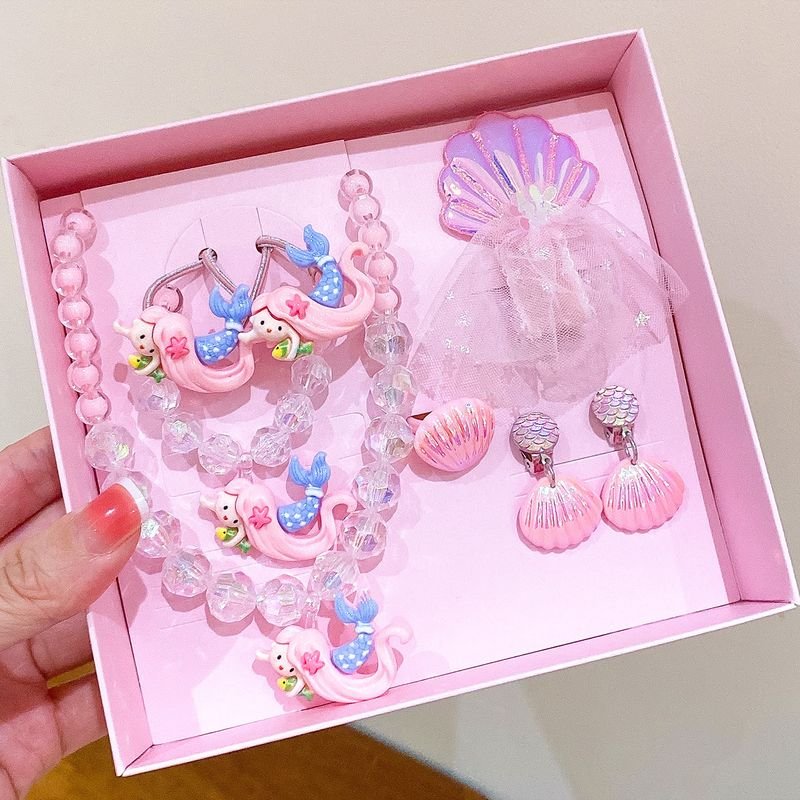 Kids Girls Cute Sweet Party Cartoon Jewelry Set