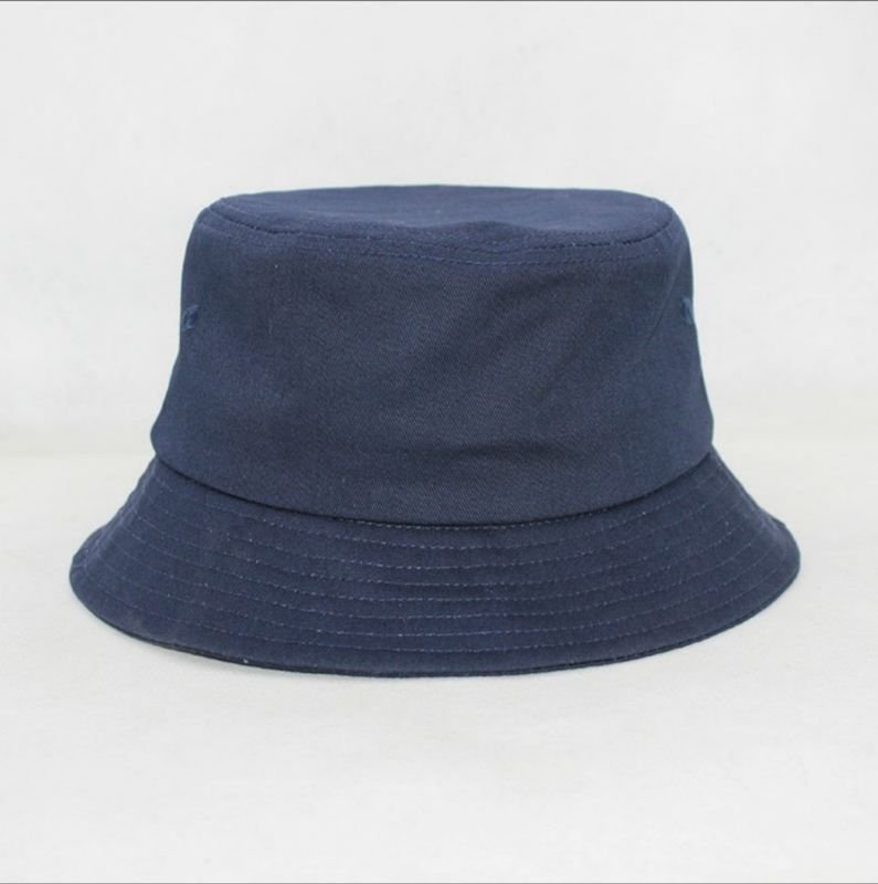 Cotton Custom Logo Embroidery Printing Diy Men Women Casual Solid Color Bucket Hat