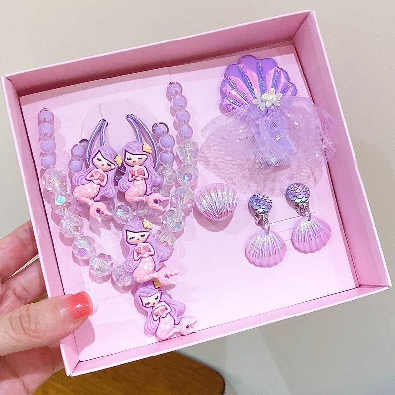 Kids Girls Cute Sweet Party Cartoon Jewelry Set