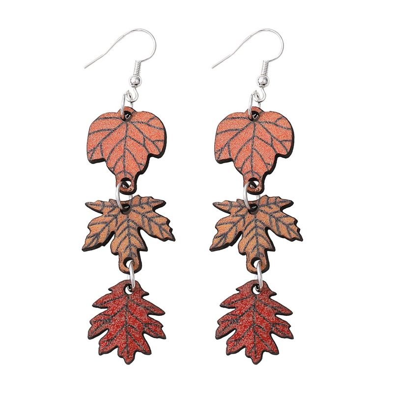 Autumn Thanksgiving Maple Leaf Earrings