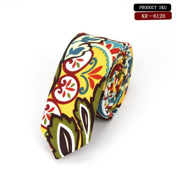 Men Classic Flower And Paisley Printed All-match Tie