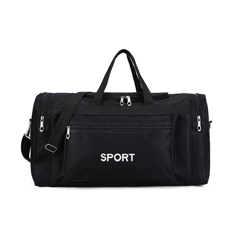 Men Leisure Sports Alphabet Print Oxford Duffle Bag