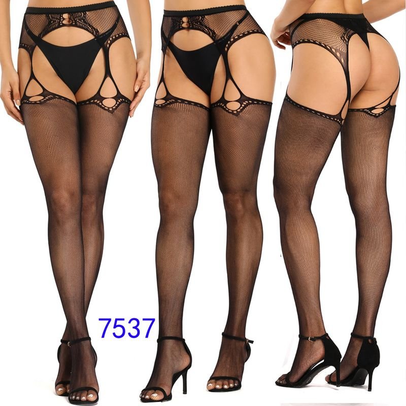 Women Fashion Sexy Sling Fishnet Jacquard Pantyhose