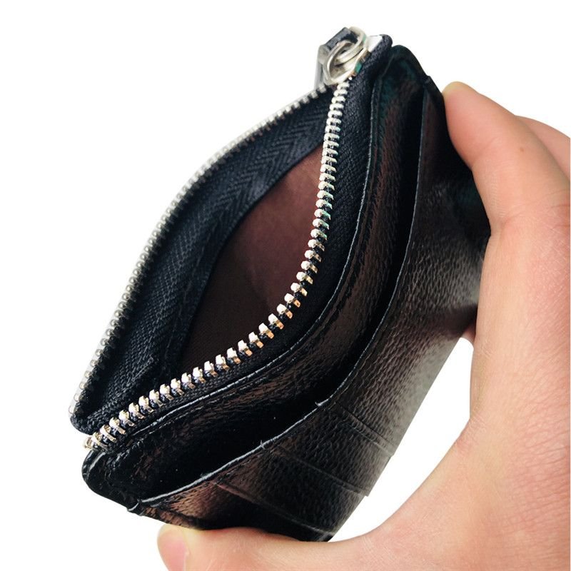 Women Solid Color Zipper Multiple Card Slots Wallet