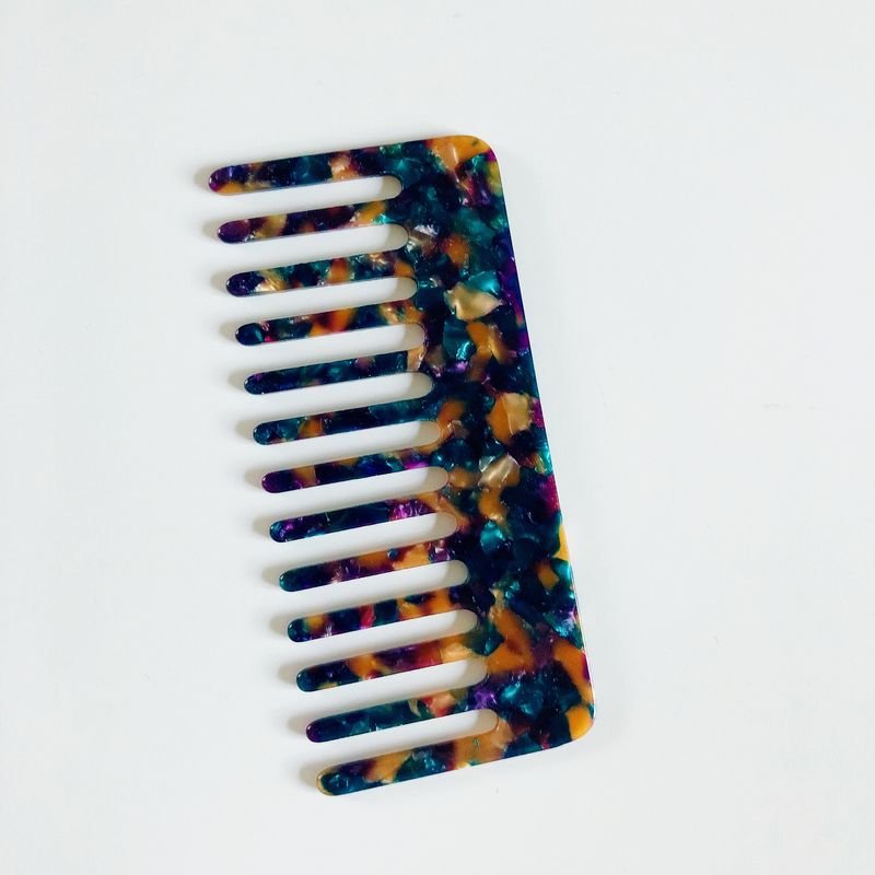 Women'S Simple Acetate Sheet Anti-Static Marble Pattern Leopard Hairdressing Comb