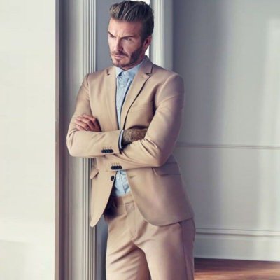 Men Business Casual Solid Color Jacket And Pants Two-Piece Suit