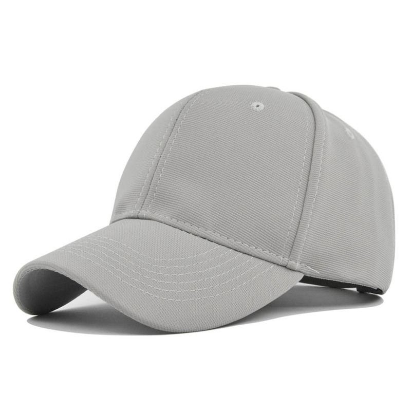 Unisex Solid Color Casual Custom Logo Baseball Cap