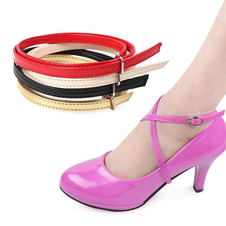 Solid Color Creative Shoe Buckle Belt